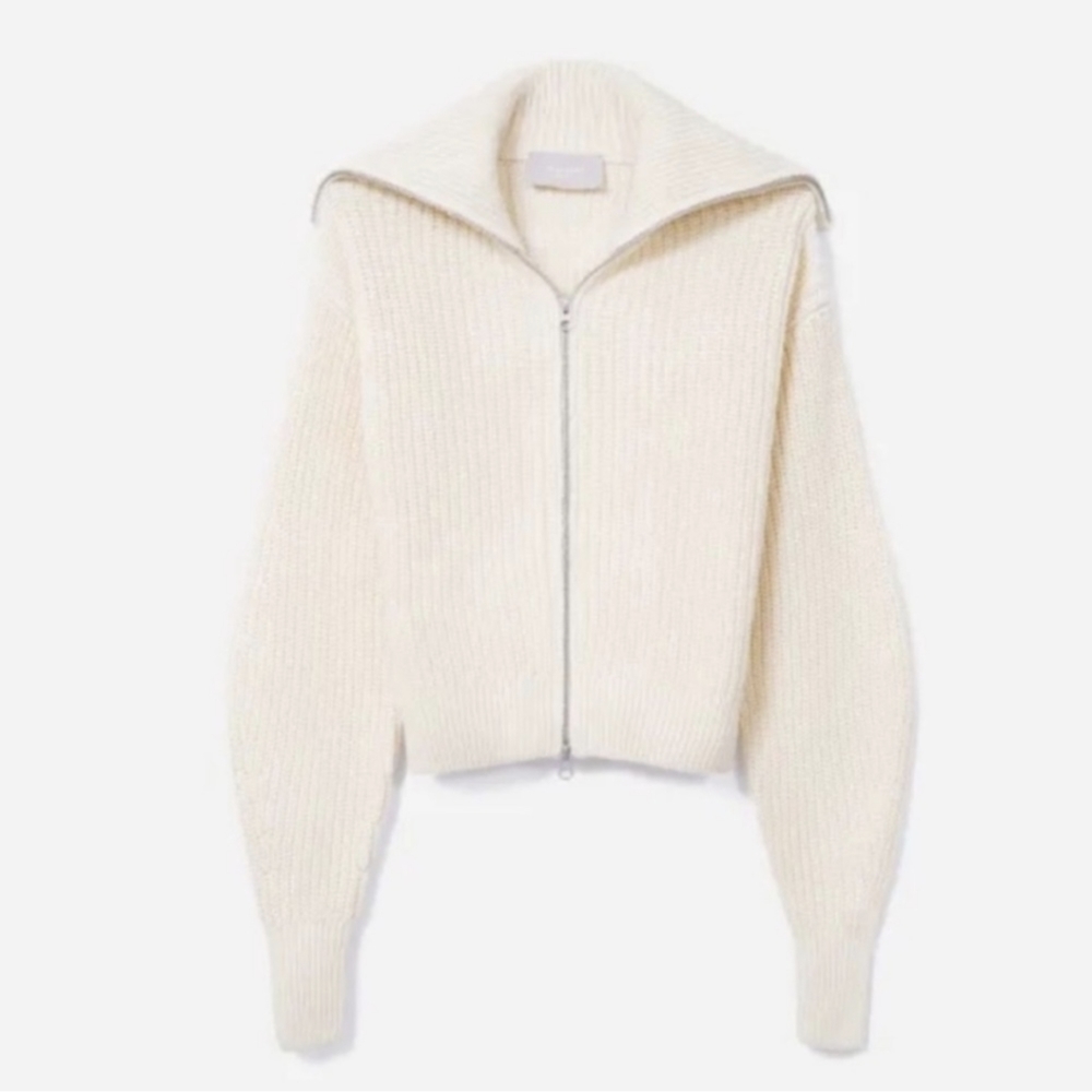 Everlane The Chunky Full Zip Cardigan - Size Large